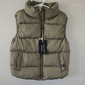 Little Bipsy Olive Puffer Vest